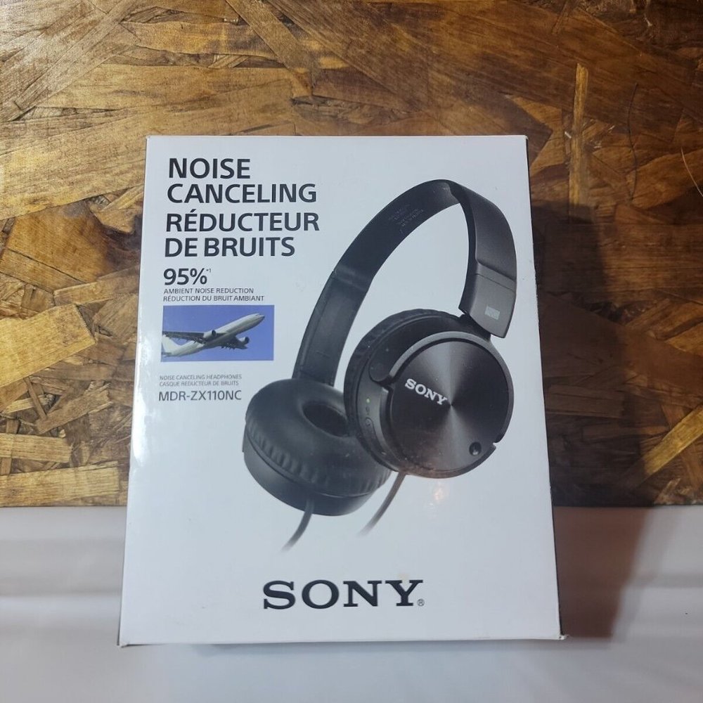 Sony MDR-ZX110NC Noise Cancelling Headphones MDRZX110NC, Black - Picture 3 of 4